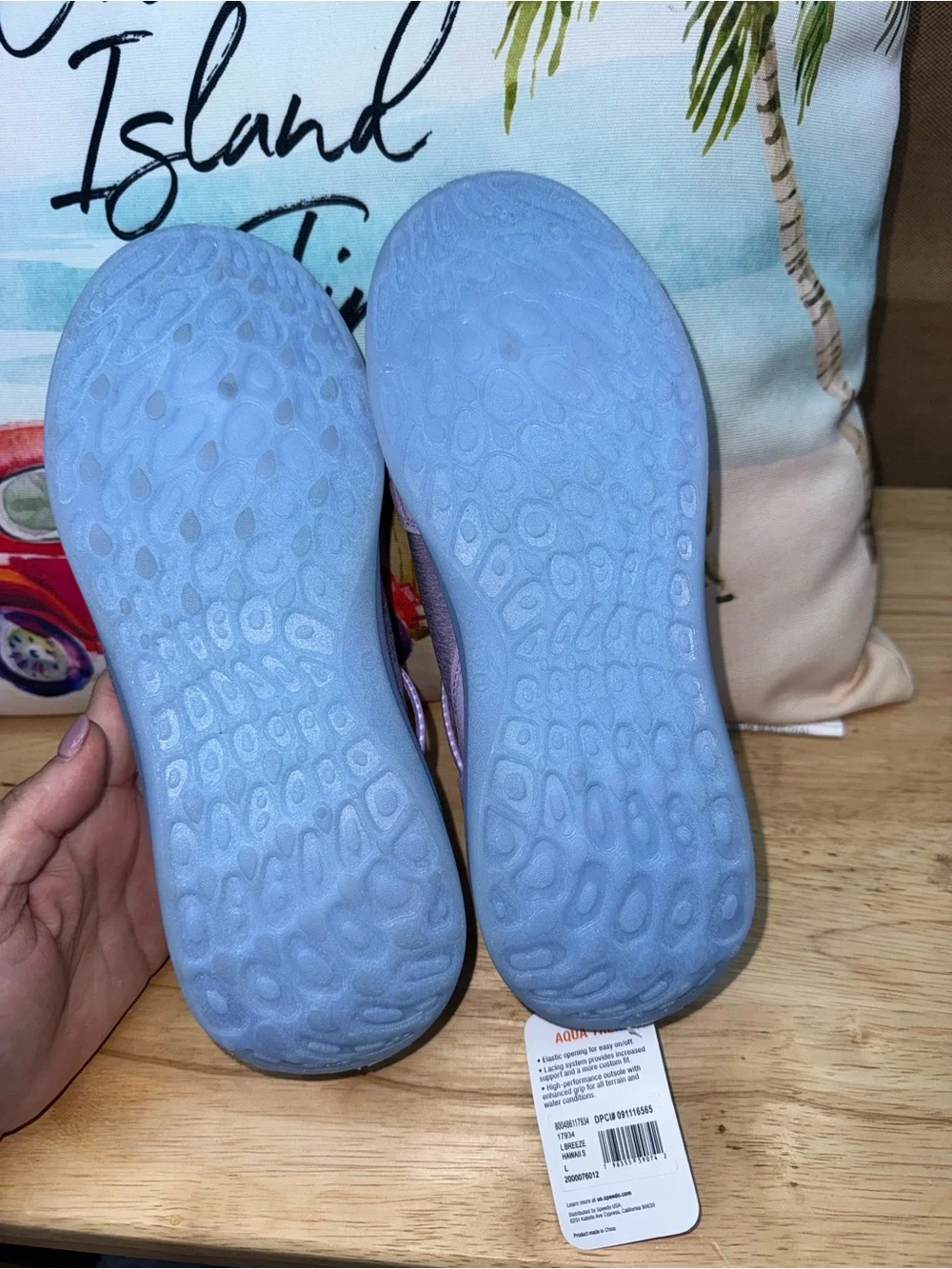Speedo NWT! Junior Watertrek Water Shoes In Lilac Size L/Junior